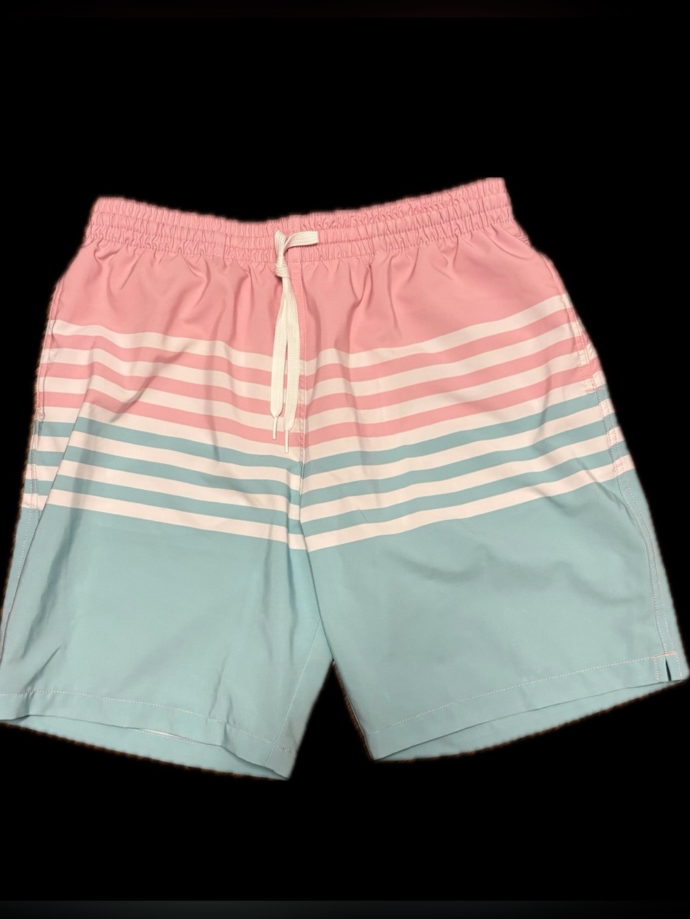 chubbies Pink & Light Blue Striped swim shorts